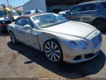  Salvage Bentley Continental Gtc