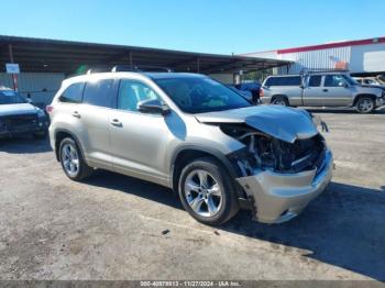  Salvage Toyota Highlander