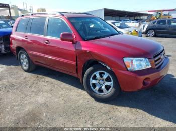  Salvage Toyota Highlander