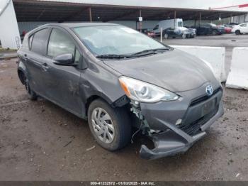  Salvage Toyota Prius c