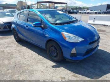  Salvage Toyota Prius c